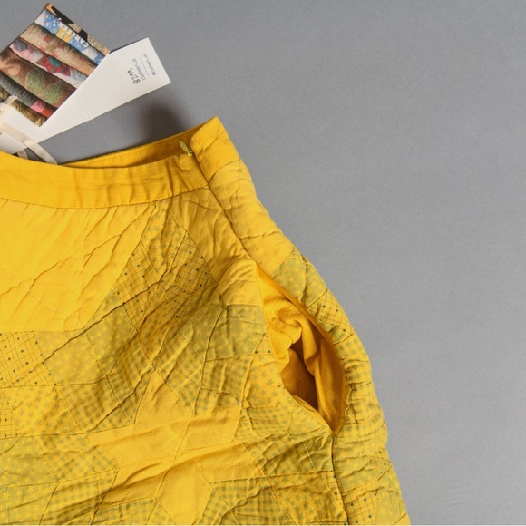 Beautiful Carleen repurposed vintage quilt mini-skirt size XL - Picture 3 of 7